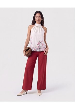 Blusa Estampada Para Mujer Blanco Patprimo