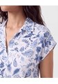Blusa Camisera Manga Corta   Para Mujer Azul Patprimo de Patprimo