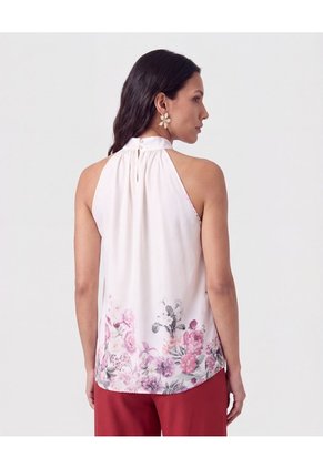 Blusa Estampada Para Mujer Blanco Patprimo