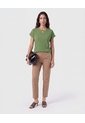 Blusa Manga Con Dobladillo   Para Mujer Verde Patprimo de Patprimo