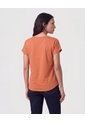 Blusa Manga Con Dobladillo   Para Mujer Naranja Patprimo de Patprimo