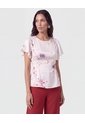 Blusa Con Cintura Elástica   Para Mujer Crema Patprimo de Patprimo