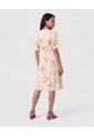 Vestido Cruzado Con Lazo   Para Mujer Crema Patprimo de Patprimo