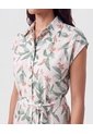 Vestido Camisero Ajustable   Para Mujer Verde Patprimo de Patprimo