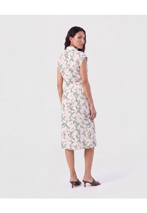 Vestido Camisero Ajustable   Para Mujer Verde Patprimo