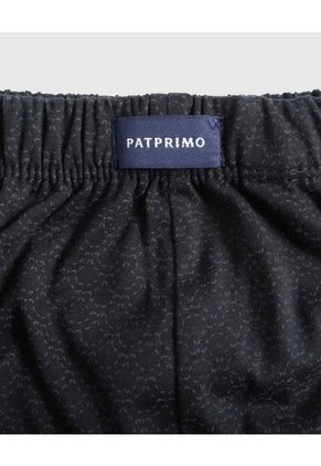 Boxer Corto Estampado X1 Para Hombre Negro Patprimo