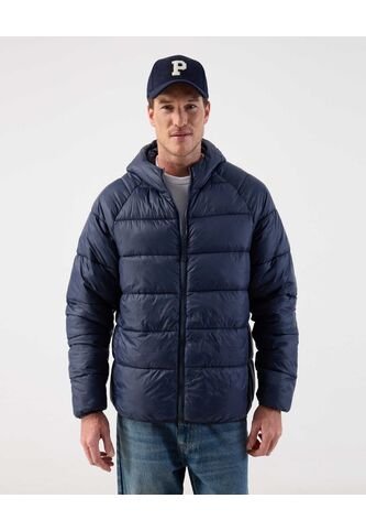 Chaqueta Acolchada Puffer  Con Capota  Para Hombre Azul Patprimo Patprimo