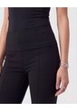 Leggings De Tiro Alto Con Costuras   Para Mujer Negro Patprimo de Patprimo