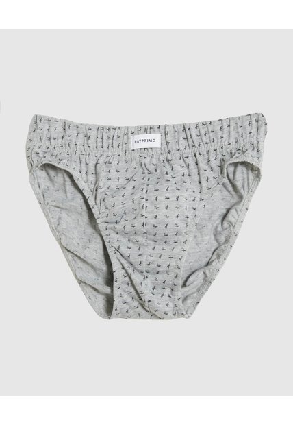 Calzoncillo Con Elástico  X1 Para Hombre Gris Patprimo