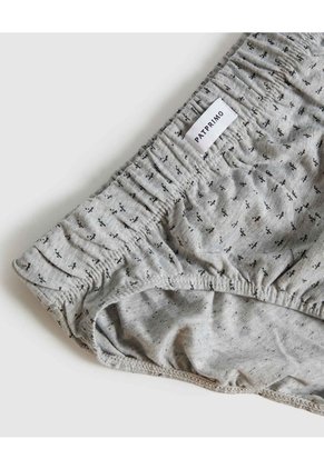Calzoncillo Con Elástico  X1 Para Hombre Gris Patprimo