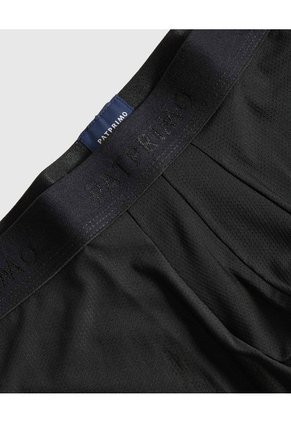 Boxer Medio Microperforado X1 Para Hombre Negro Patprimo