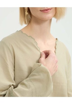 Blusa Para Mujer Manga Larga Color Verde Marca Patprimo #30123500