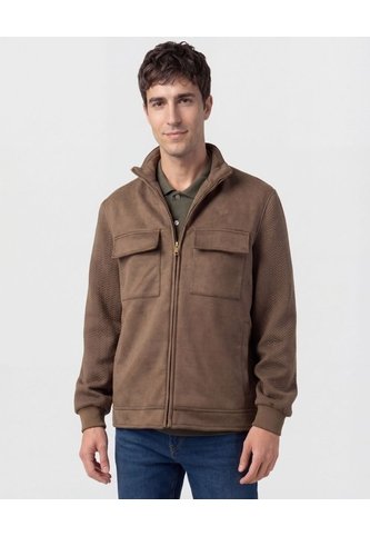 Chaqueta Con Bolsillos De Tapa   Para Hombre Café Patprimo Patprimo