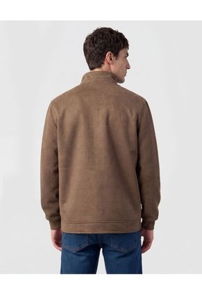 Chaqueta Con Bolsillos De Tapa   Para Hombre Café Patprimo