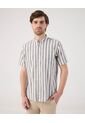 Camisa A Rayas   Para Hombre Azul Patprimo de Patprimo