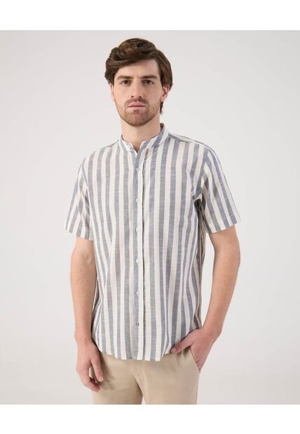 Camisa A Rayas   Para Hombre Azul Patprimo