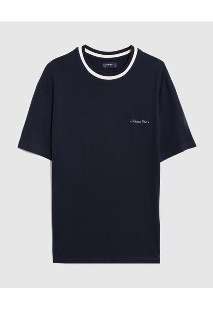 Camiseta  Para Hombre Manga Corta Cuello Redondo Color Azul Marca Patprimo #44098362