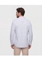 Camisa De Rayas Con Pechera   Para Hombre Azul Patprimo de Patprimo