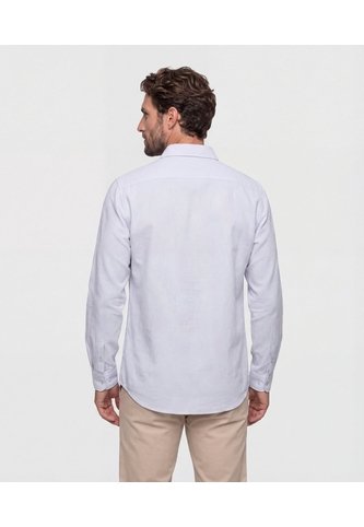 Camisa De Rayas Con Pechera   Para Hombre Azul Patprimo Patprimo