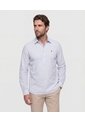 Camisa De Rayas Con Pechera   Para Hombre Azul Patprimo de Patprimo