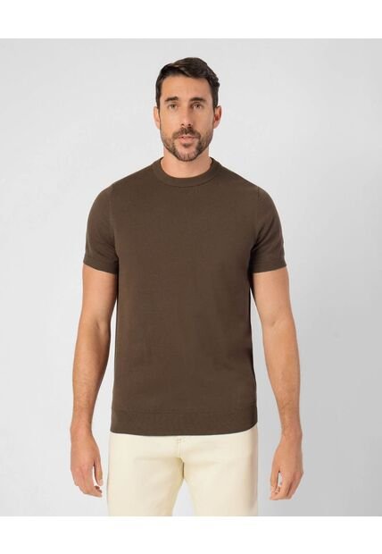 Camiseta  Para Hombre Manga Corta Cuello Redondo Color Verde Marca Patprimo #44090956