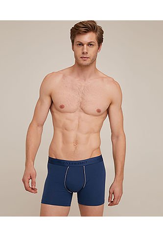 Boxer X2 Para Hombre Filete Medio Color Azul Marca Patprimo #44000316 Patprimo