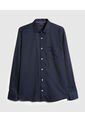 Camisa Para Hombre Manga Larga Sin Bolsillo Cuello Italiano Color Azul  Marca Patprimo #44012575 de Patprimo
