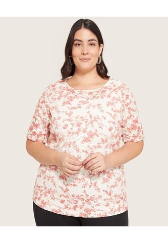 Blusa  Para Mujer Manga Corta Color Coral Marca Patprimo #14121157 Patprimo