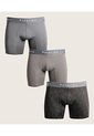 Boxer X3 Para Hombre Fleat Seamer Medio Color Gris Marca Patprimo #44000373 de Patprimo