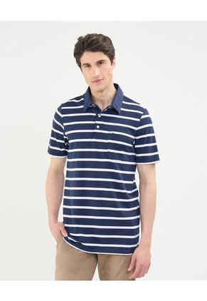 Polo Para Hombre Cuello Maquina Con Bolsillo Color Azul Oscuro Marca Patprimo #44112697