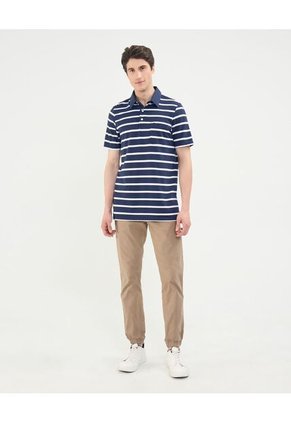 Polo Para Hombre Cuello Maquina Con Bolsillo Color Azul Oscuro Marca Patprimo #44112697