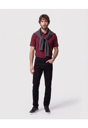 Jean De Silueta Slim Ajustada Para Hombre Negro Patprimo
