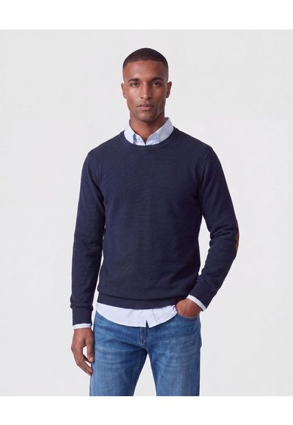 Buzo De Tejido Texturizado   Para Hombre Azul Patprimo