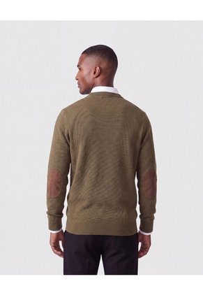 Buzo De Tejido Texturizado   Para Hombre Verde Patprimo
