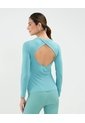 Camiseta Deportiva Con Cut Out  Para Mujer Agua Patprimo de Patprimo