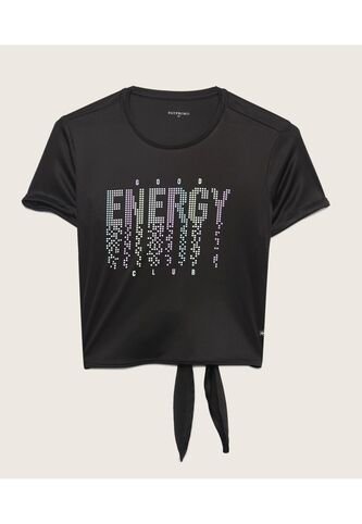 Camiseta Para Niña Manga Corta Color Negro Marca Patprimo #86090335 Patprimo