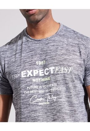 Camiseta Para Hombre Manga Corta Color Gris  Marca Patprimo #44090755