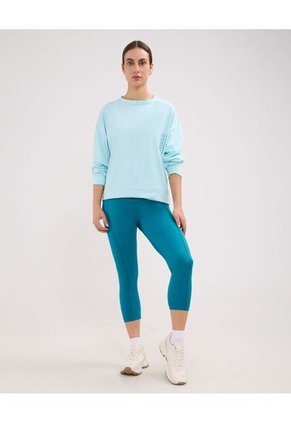 Buzo Para Mujer Cuello Redondo Color Azul Claro Marca Patprimo #30060064