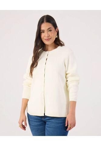 Saco Para Mujer Abierto Color Crema Marca Patprimo #14330228 Patprimo