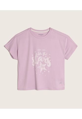Camiseta Para Niña Manga Corta Color Rosa Marca Patprimo #86090332 Patprimo