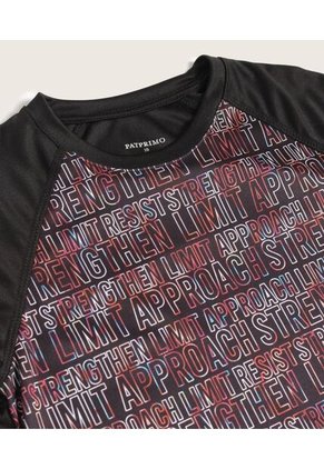 Camiseta Para Niño Manga Corta Color Negro Marca Patprimo #66090294