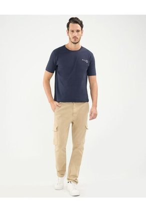 Camiseta Para Hombre Manga Corta Color Azul Oscuro Marca Patprimo #44090917