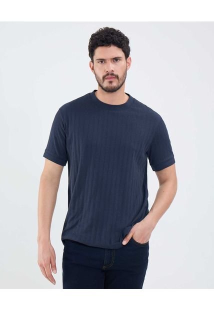 Camiseta Para Hombre Manga Corta Cuello Redondo Color Azul Marca Patprimo #44090931