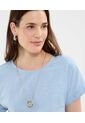 Blusa Con Doblez En Efecto Lino  Para Mujer Azul Patprimo de Patprimo