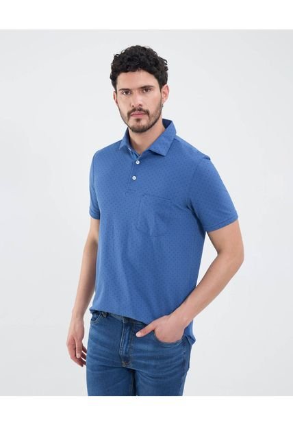 Polo Para Hombre Cuello Maquina Con Bolsillo Color Azul Marca Patprimo #44112736