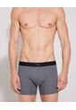 Boxer Unicolor Con Elástico En Contraste En Lycra-Algodón X1 Para Hombre Gris Patprimo de Patprimo