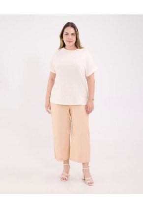 Blusa Para Mujer Manga Corta Color Crema Marca Patprimo #14121381