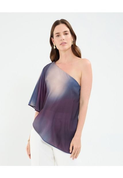 Blusa Para Mujer Manga Corta Color Morado Marca Patprimo #30123556
