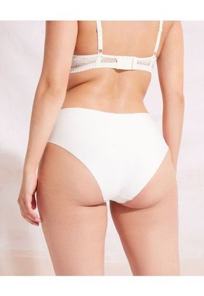 Panty Clásico Unicolor Con Elástico Visible  Para Mujer Blanco Patprimo