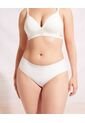 Panty Clásico Unicolor Con Elástico Visible  Para Mujer Blanco Patprimo de Patprimo